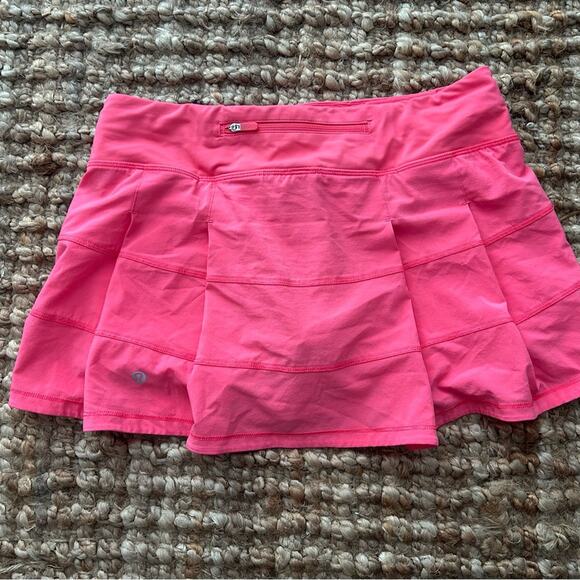 Lululemon Oxygen Bra & Pace Rival Skirt 13” Set – Hot Pink – Size 6 - Picture 14 of 16